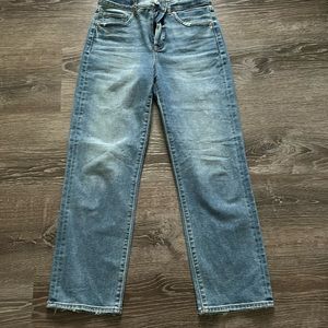 Express ankle straight leg jeans